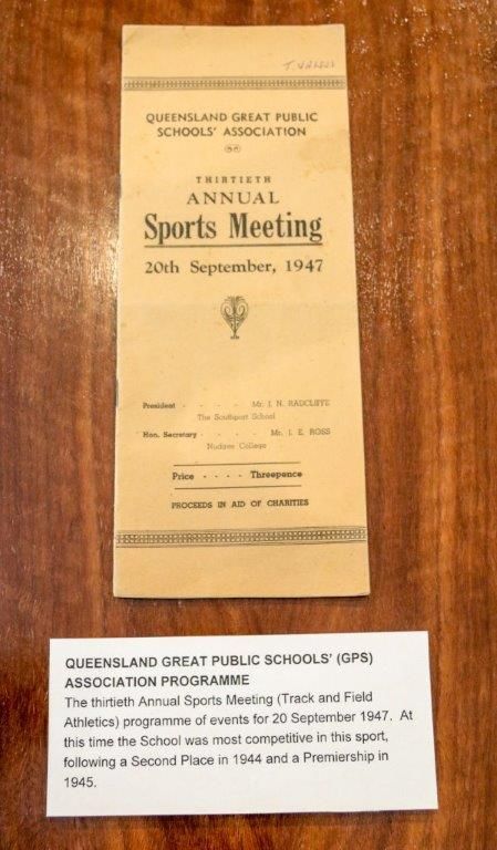 1947 GPS Athletics Program - Toowoomba Grammar School Archive