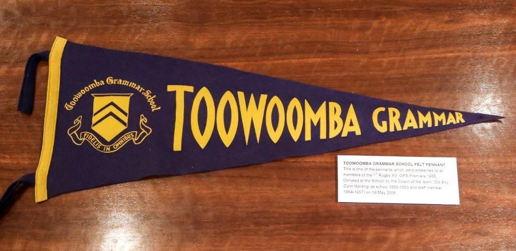 1956 Rugby Premiers Pennant - Toowoomba Grammar School